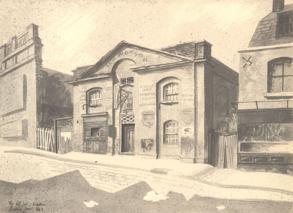 CROYDON. The Old Jail. London. By Barbara Jones 1946 vintage print picture